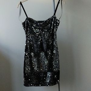 Fitted Sequin Dress